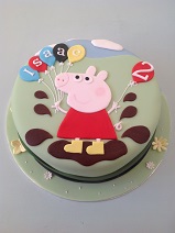 Peppa Pig birthday cake 2nd birthday